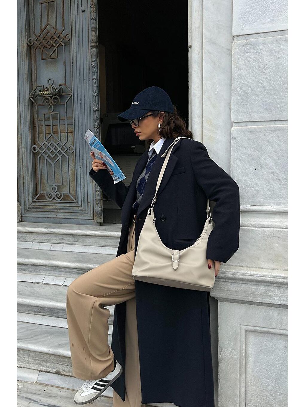 Marilla Omuz Çantası Bej-6