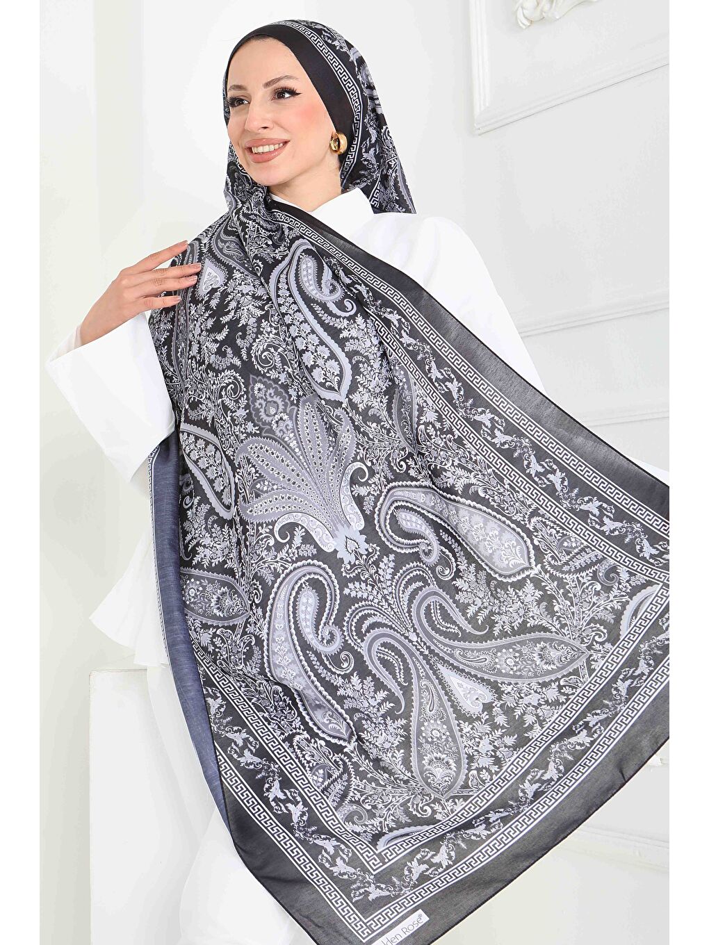 Etnika Soul Serisi Pamuk Şal Siyah - 27856-SIYAH