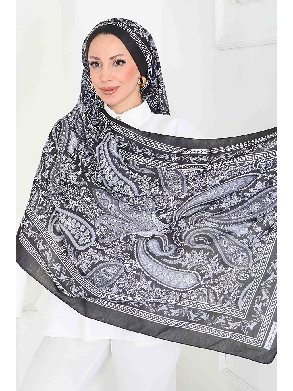 Etnika Soul Serisi Pamuk Şal Siyah - 27856-SIYAH-1