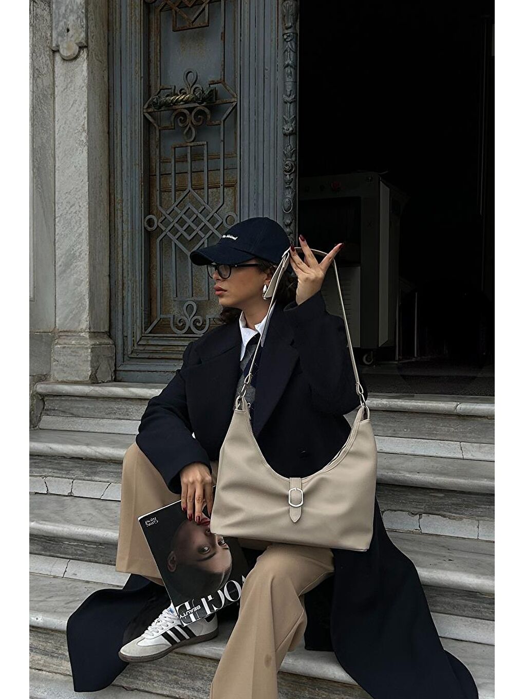 Marilla Omuz Çantası Bej-10