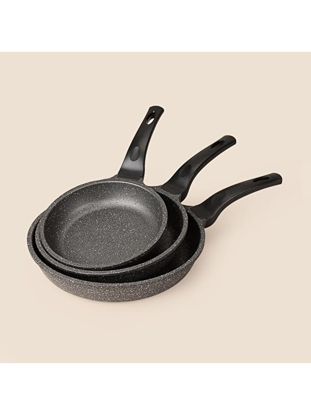 Karışık Kitchen Nirvana 3 Parça Tava Seti - Antrasit- 20 + 24 + 28 cm-2
