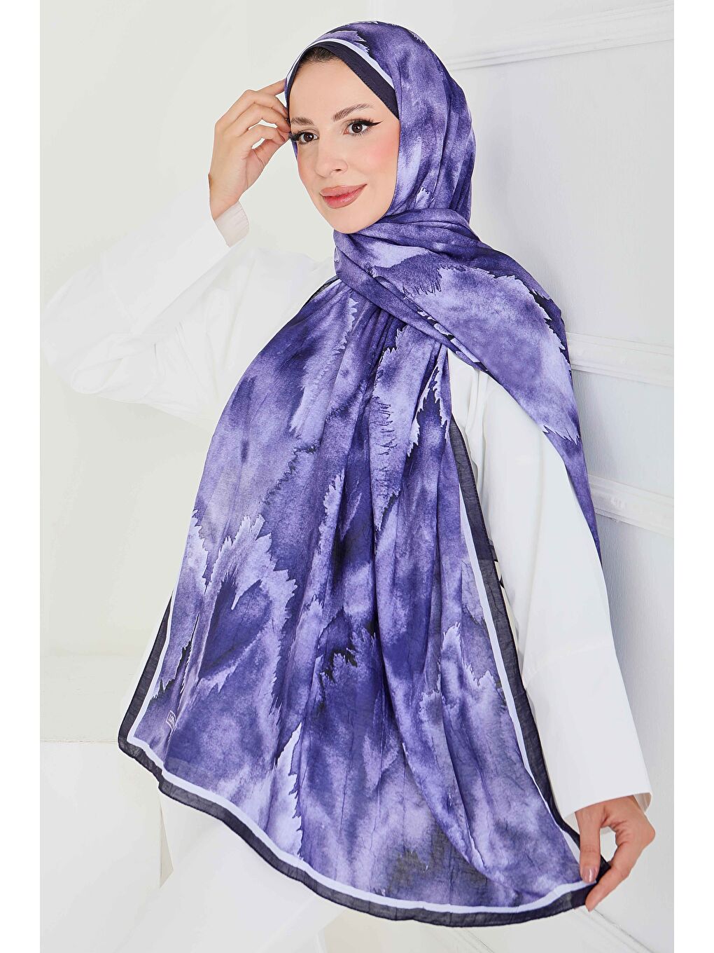 Natural Harmony Bambu Crash Şal Lila - 27914-LILA-1