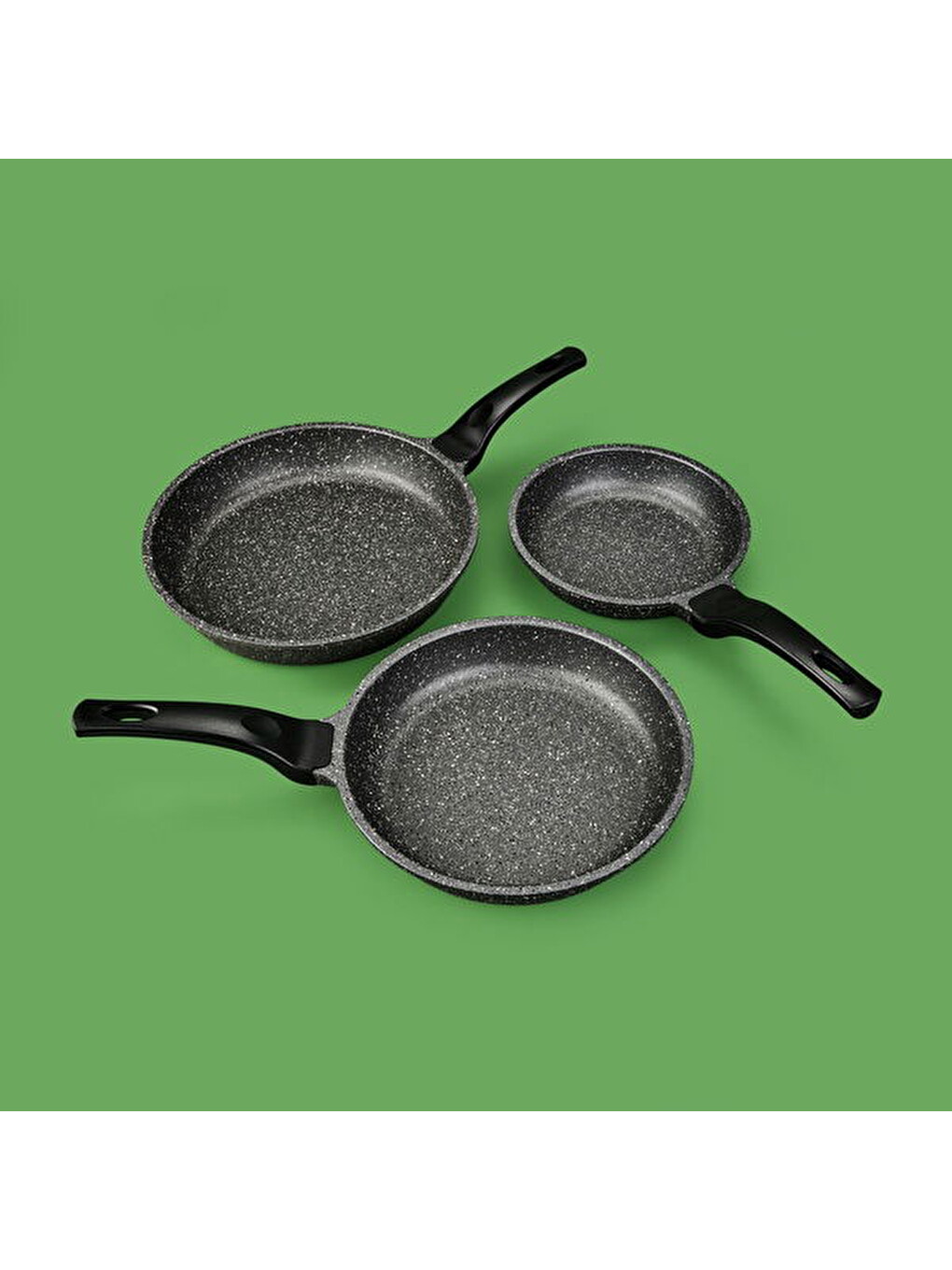 Karışık Kitchen Nirvana 3 Parça Tava Seti - Antrasit- 20 + 24 + 28 cm-4