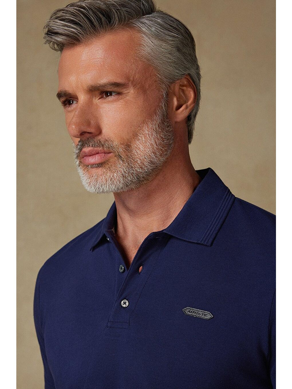 Royal Pike Pamuklu Comfort Fit Lacivert Polo Yaka Erkek Düz Polo Shirt-1