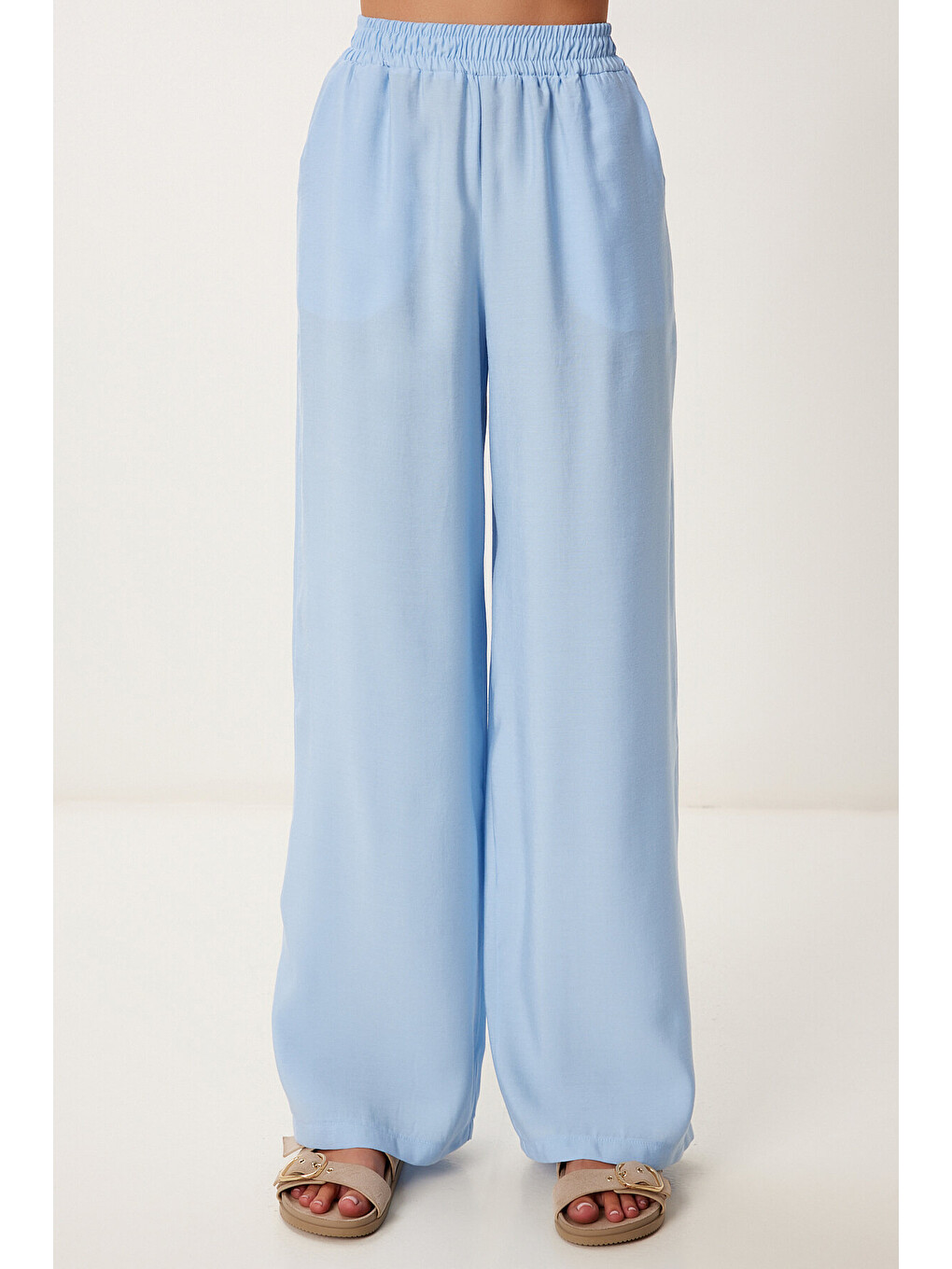 Mavi Modal Bluz Pantolon Takım GÖK MAVİ LMC0059-4