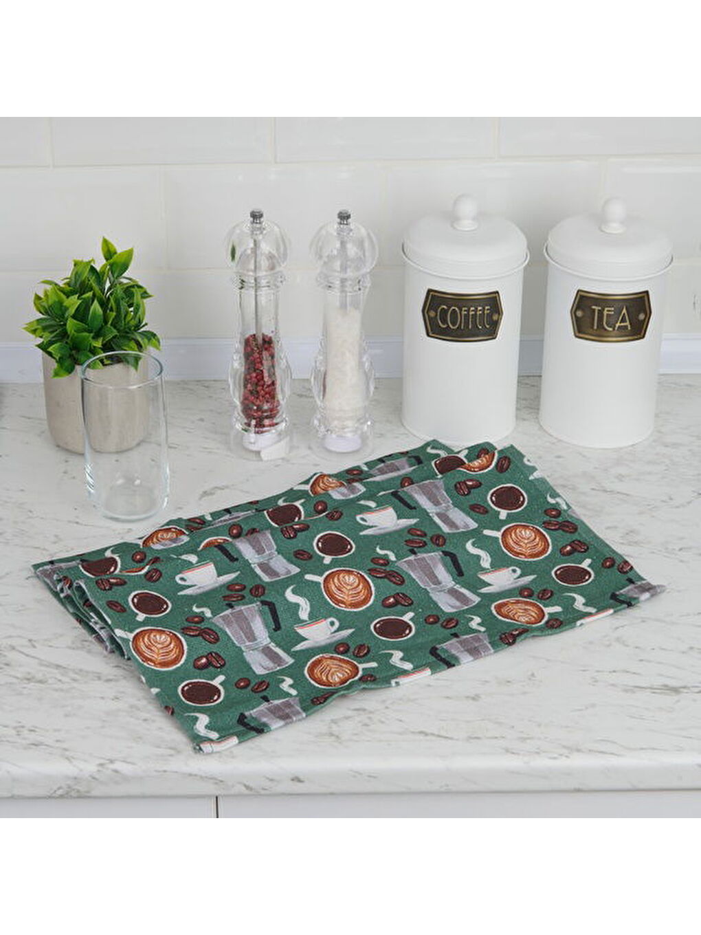 Soft Dapur Mutfak Havlusu - Yeşil - 40x66 cm