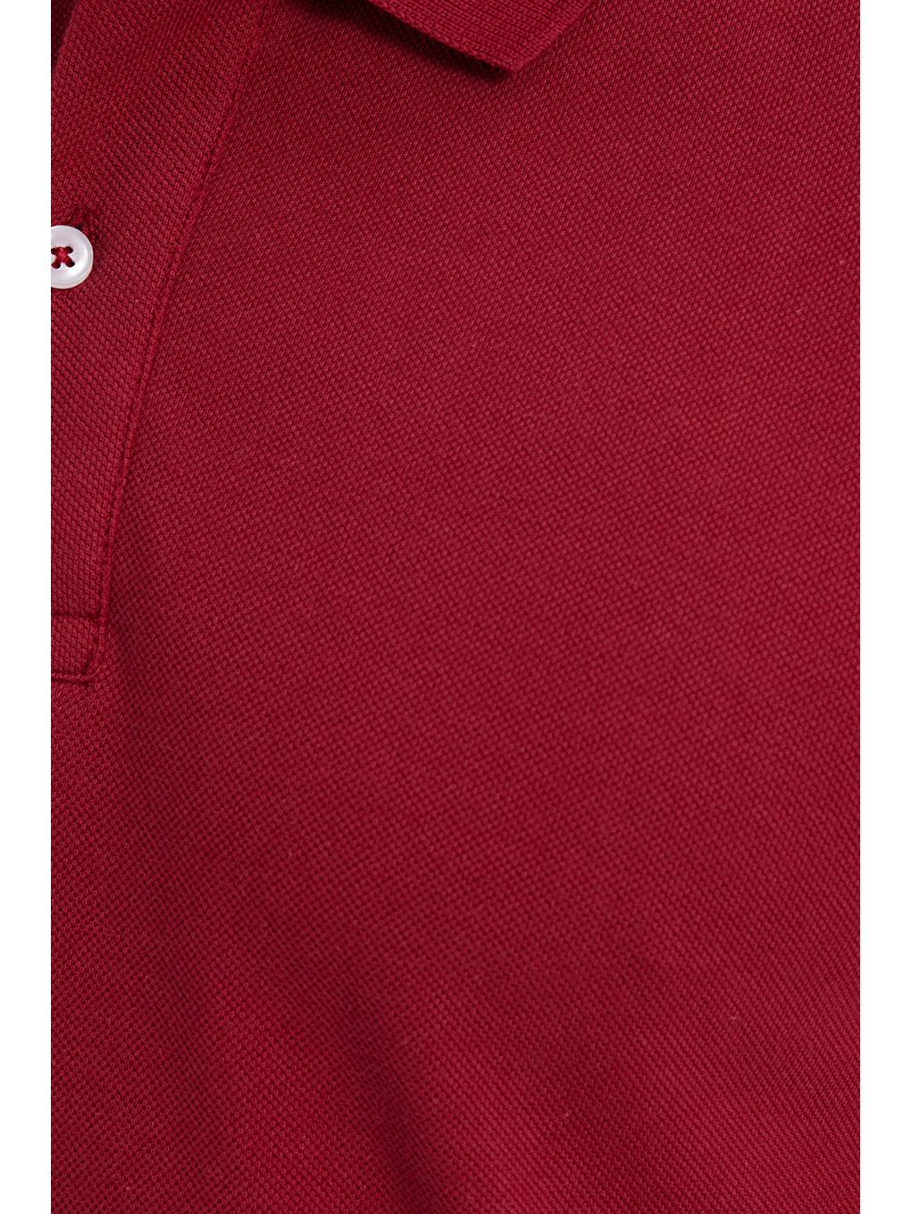 Erkek Slim Fit Dar Kesim %100 Pamuk Kısa Kollu Polo Yaka Kırmızı Tişört-3
