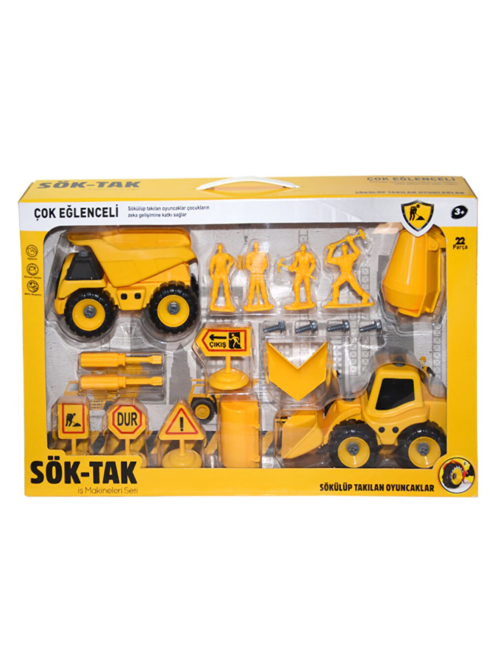 Sök Tak İş Makineleri Seti Sarı