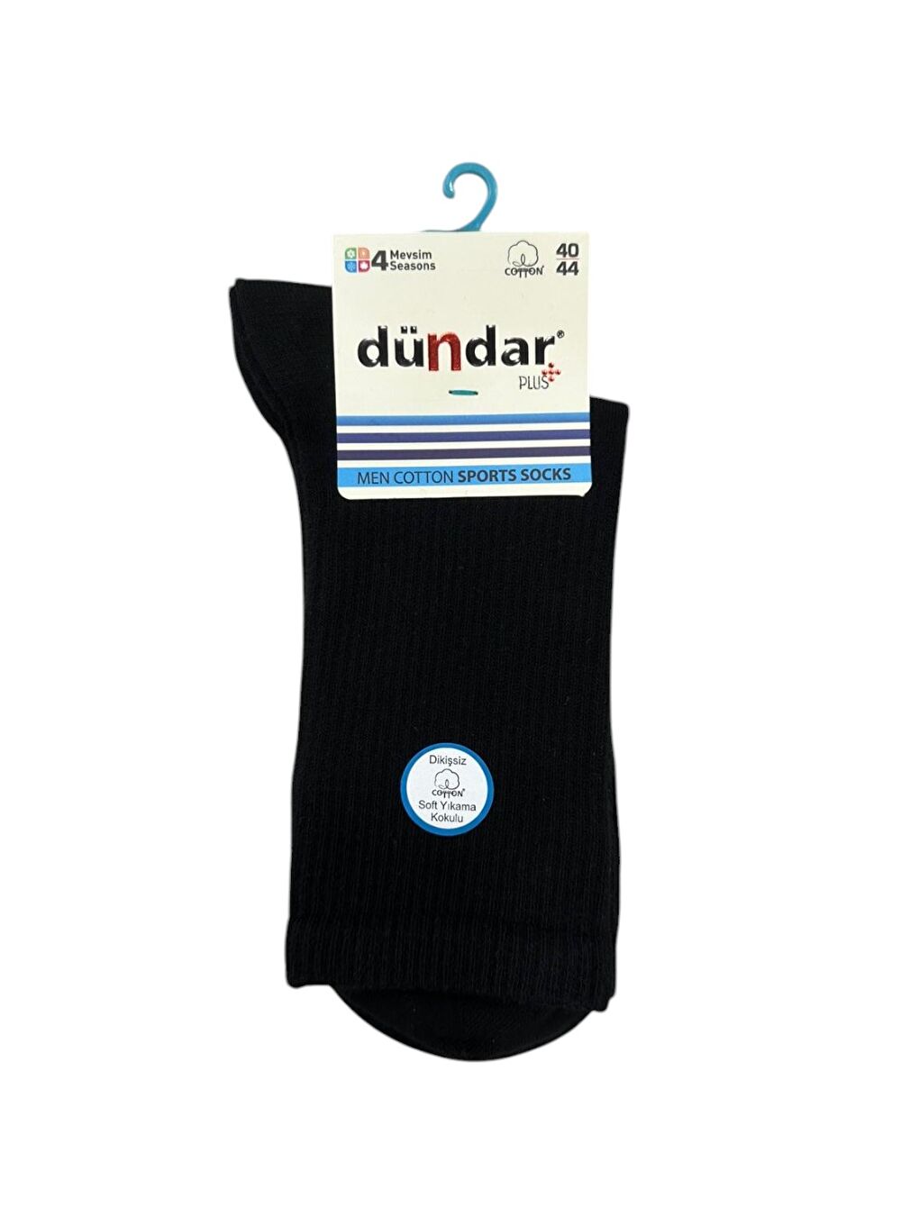 Siyah Erkek Spor Soket Çorap 3'Lü-2