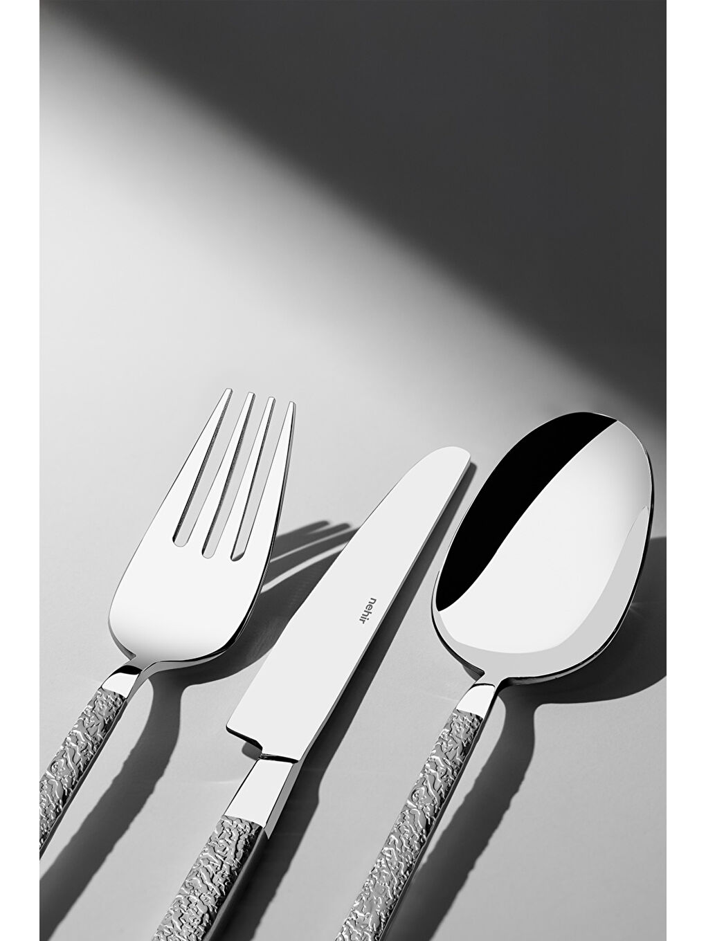 Gri Lyon Saten 6 Kişilik 36 Parça Kutulu Çatal Kaşık Bıçak Takımı-1