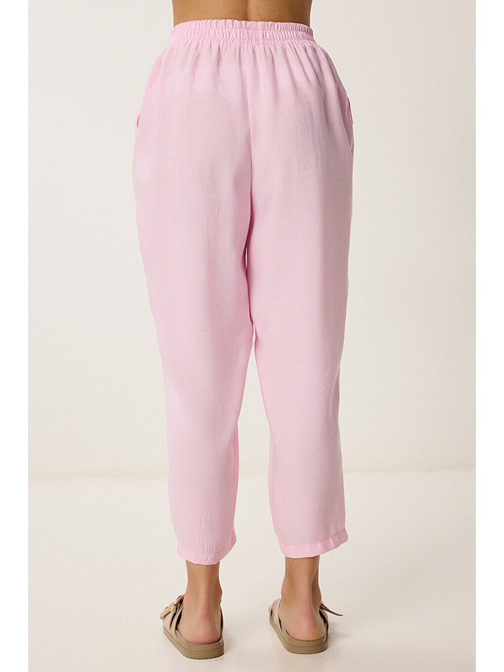 Pembe Kolsuz Bluz Pantolon Takım ŞEKER PEMBE LMC0058-4