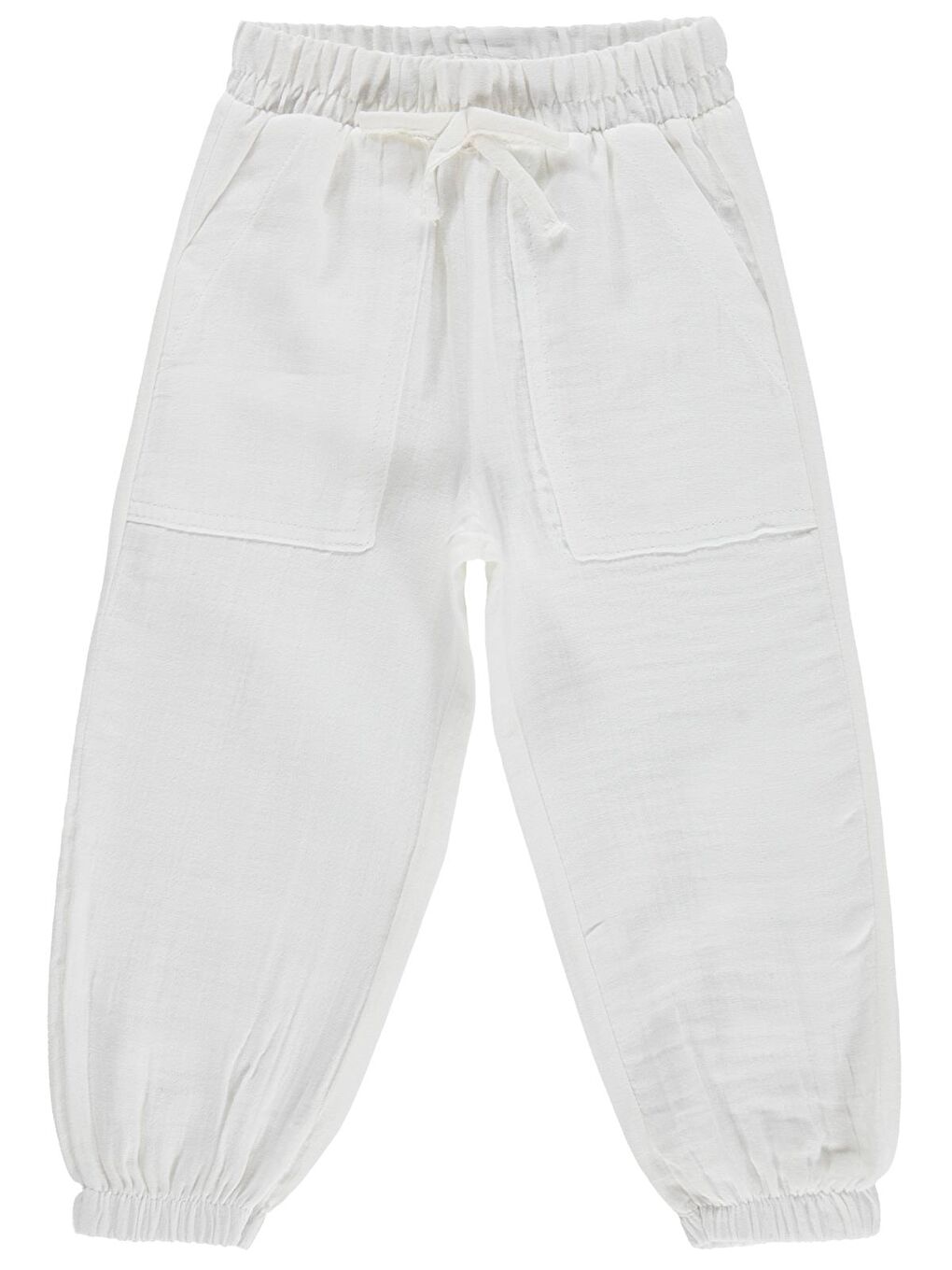 Girls Jogger 2-5 Yaş Pantolon - Beyaz
