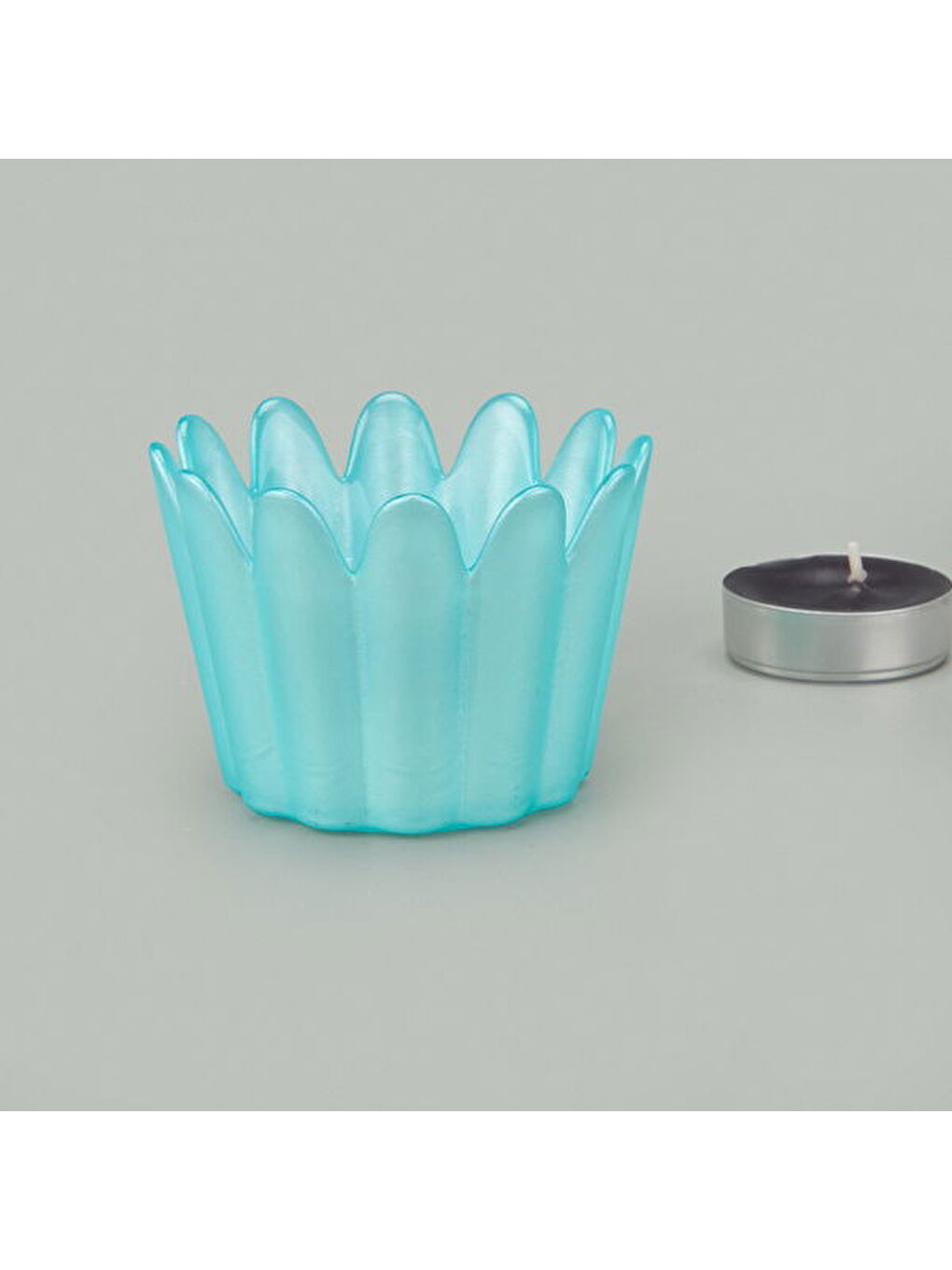 Deco Tulu Mumluk - Turkuaz - 9 cm-1