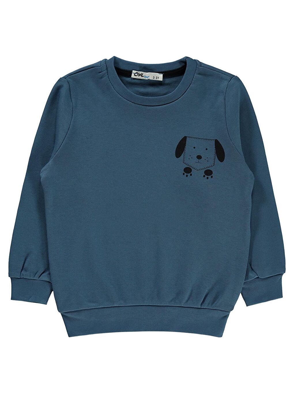 Boys Erkek Çocuk Sweatshirt 2-5 Yaş İndigo