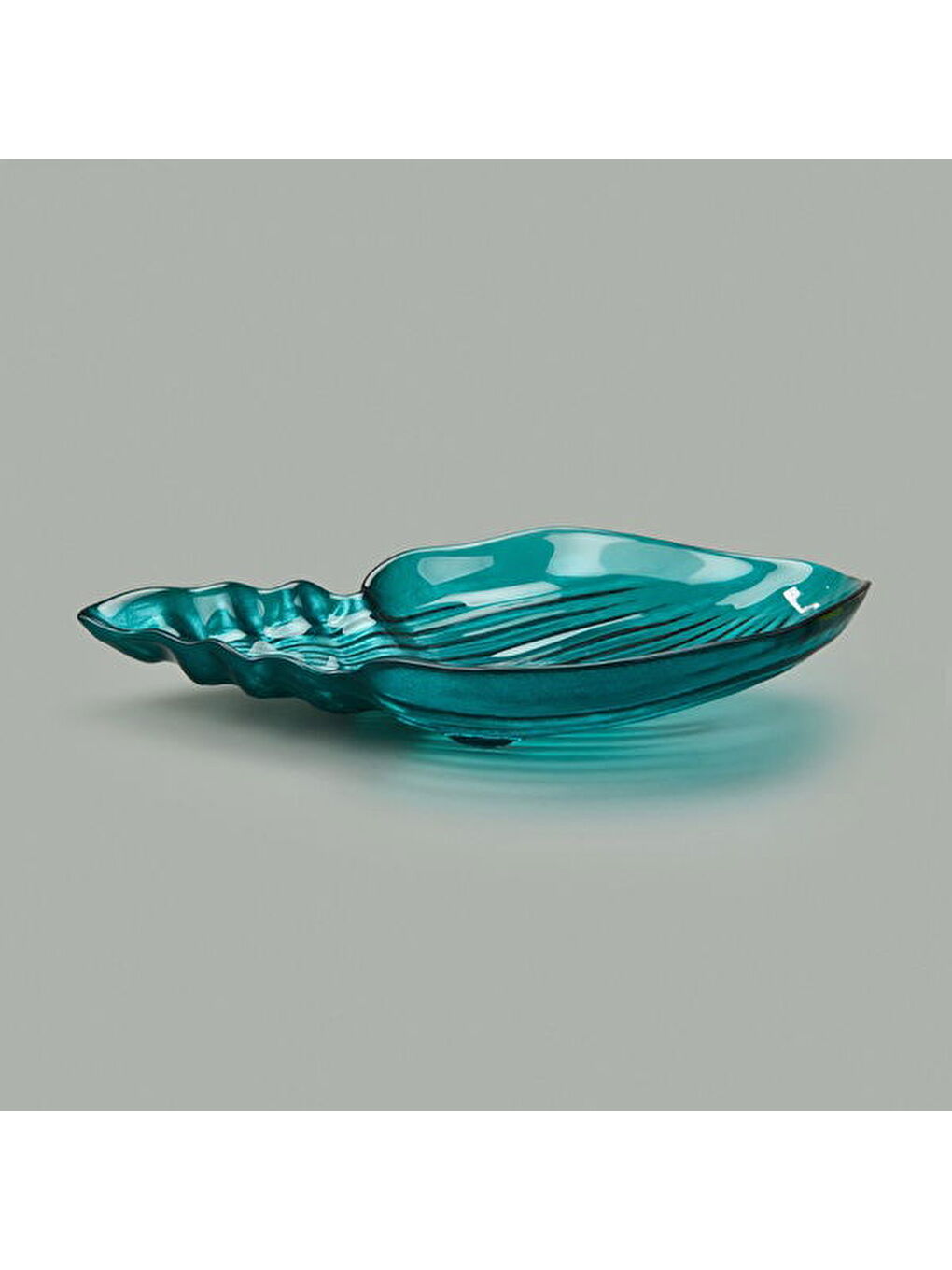 Deco Snail Dekoratif Tabak - Turkuaz - 40 cm-1