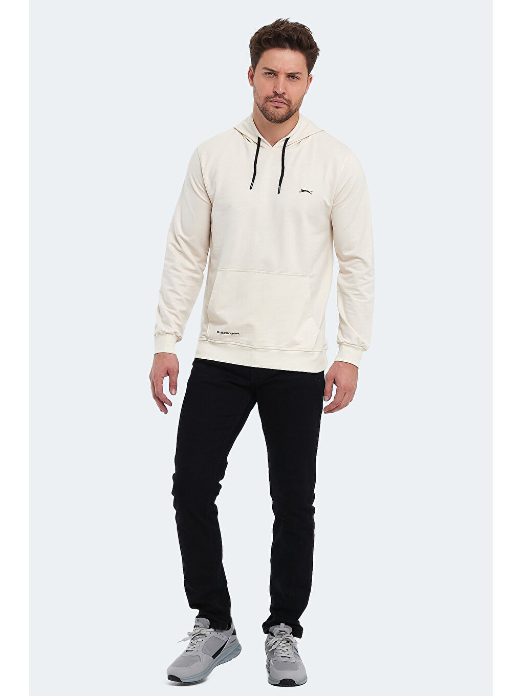 SLAZENGER OBRA IN Erkek Sweatshirt Bej - 6