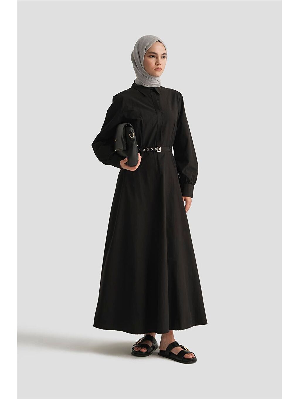 Elbise 25Yd9178 Siyah-1