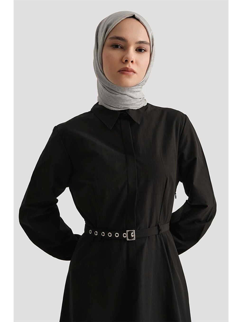 Elbise 25Yd9178 Siyah-2