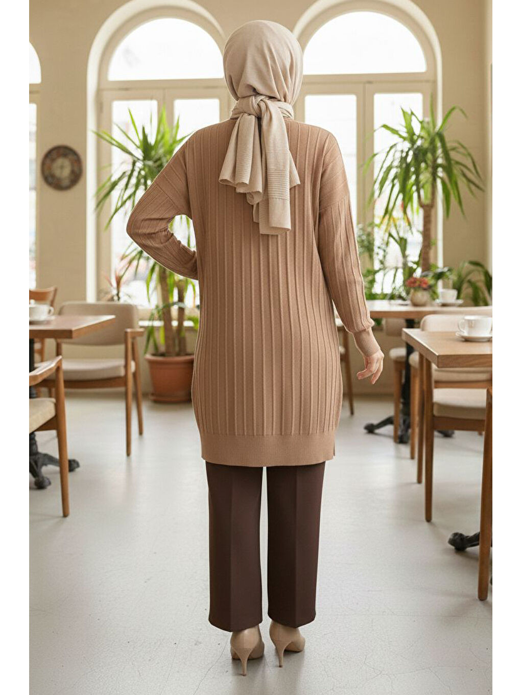 Bej Fitili Tiiko Tunik Vizon - 28080-VIZON-2