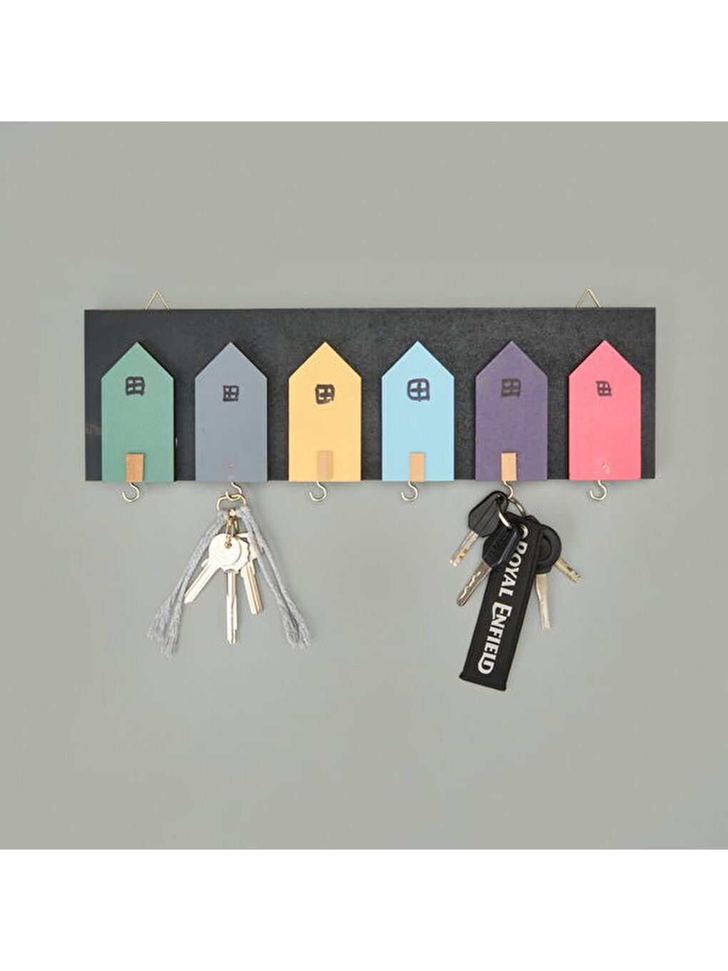 Karışık Deco House Duvar Askısı - Renkli - 40x12 cm-3