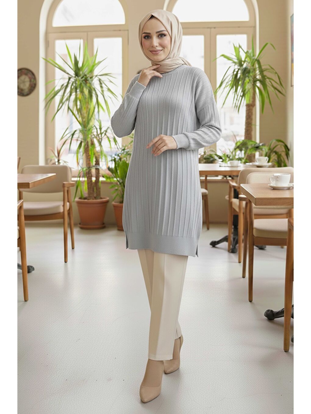 Fitili Tiiko Tunik Gri - 28080-GRI