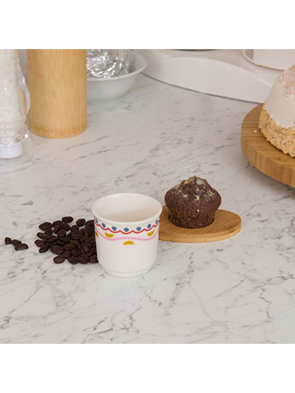 Karışık Kitchen Magique Espresso Fincanı - Renkli - 80 ml-2