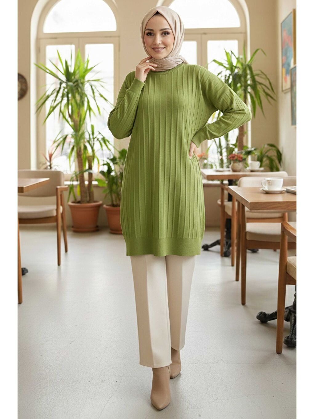 Yeşil Fitili Tiiko Tunik Fistik Yesili - 28080-FISTIK-YESILI-1