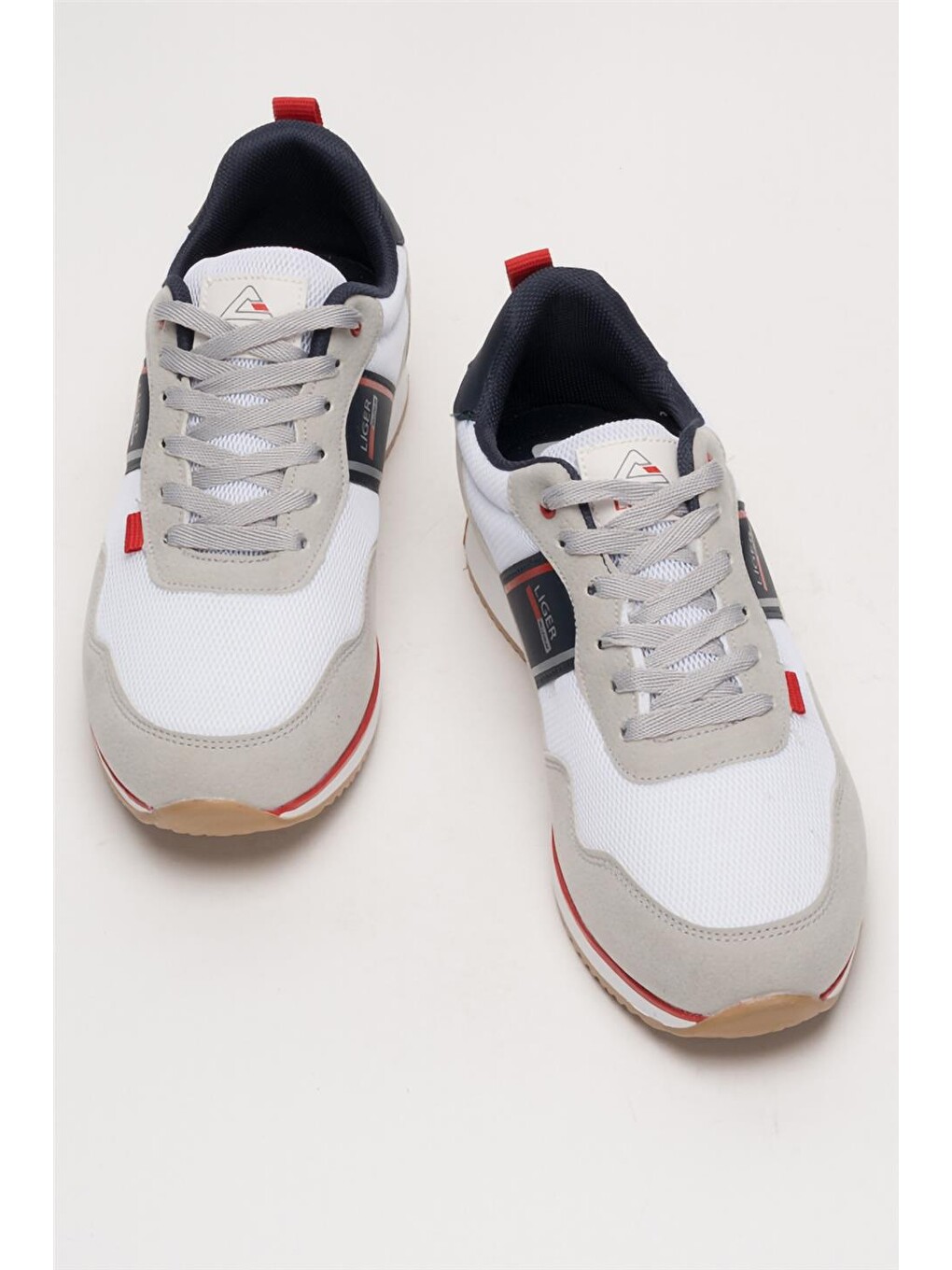 Erkek Günlük Sneaker Spor Ayakkabı Beyaz - Lacİvert-5