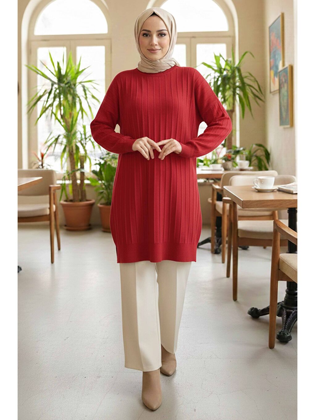 Kırmızı Fitili Tiiko Tunik Kirmizi - 28080-KIRMIZI-1