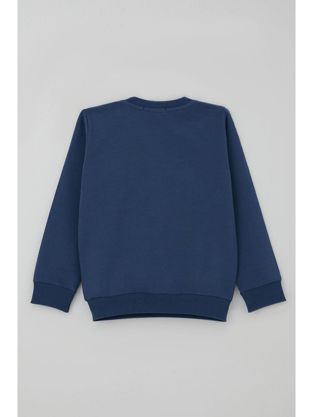 Erkek Bebek Eşofman Takımı Sevimli Ayıcık Aplikeli Kolej Model İndigo (9 Ay-3 Yaş)-3