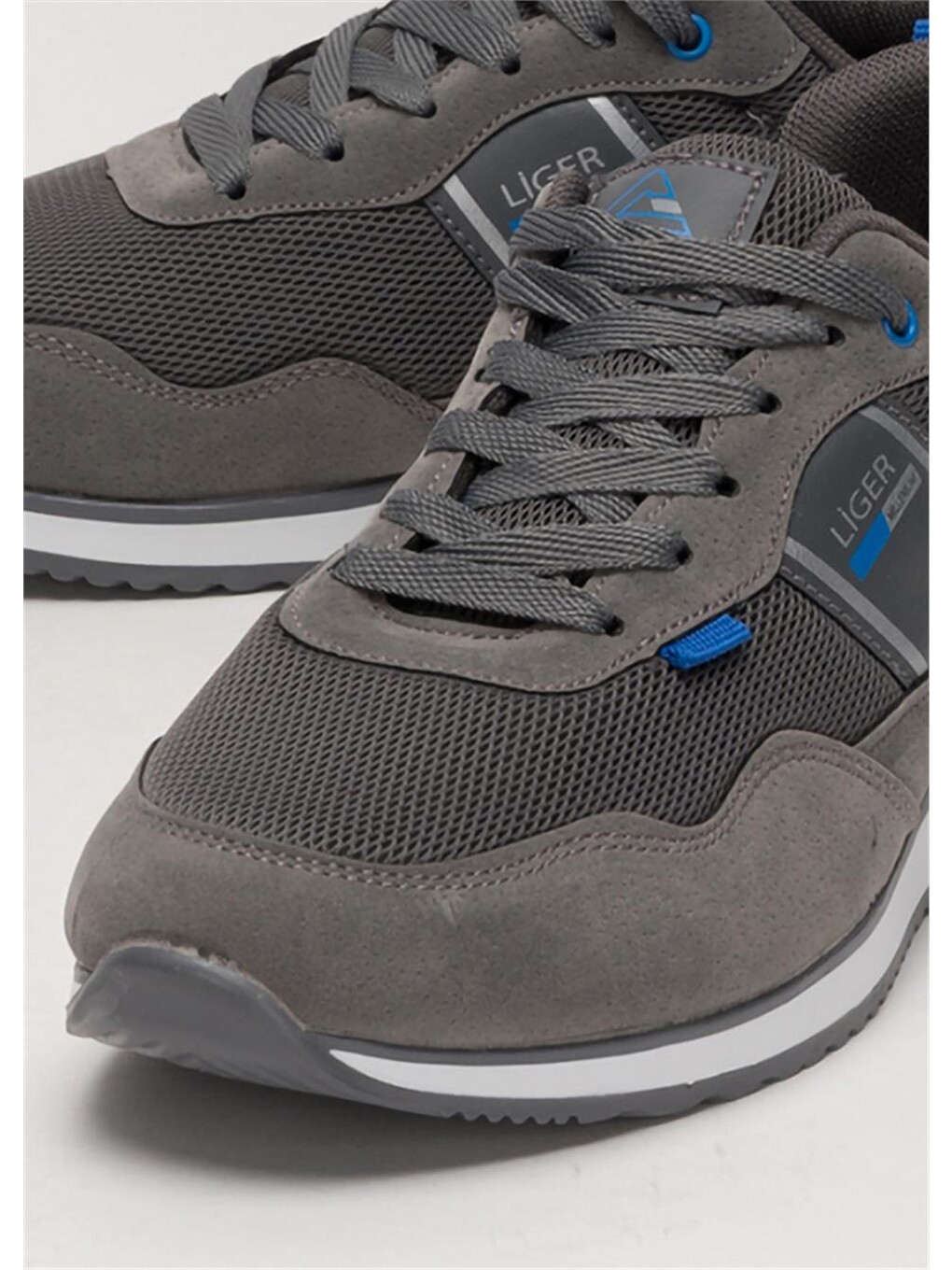 Gri Erkek Günlük Sneaker Spor Ayakkabı Füme-4