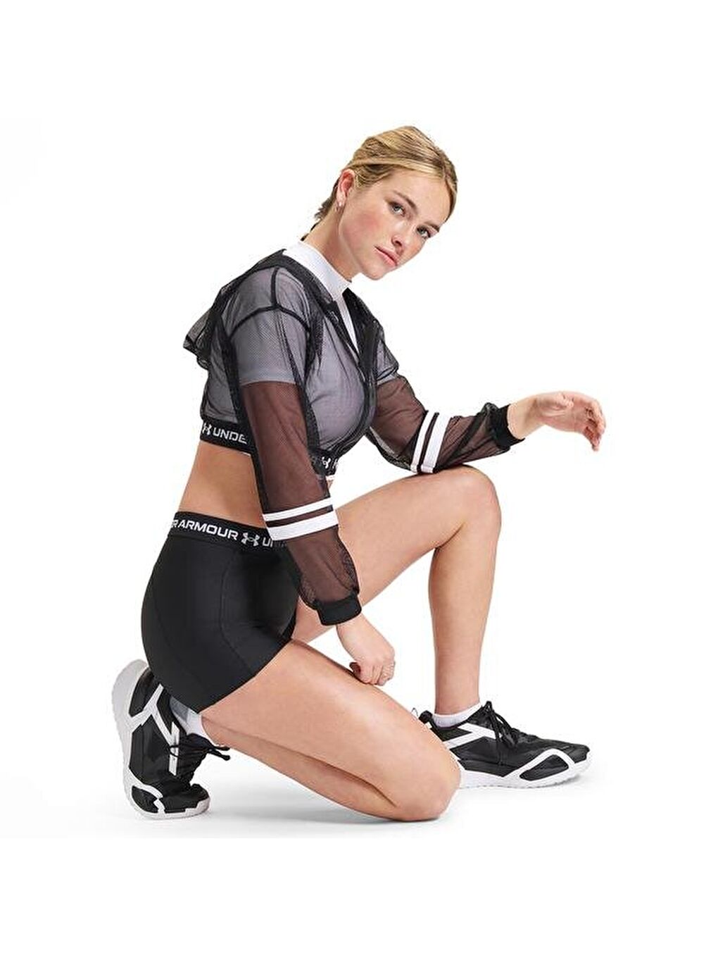 Heat Gear Shorty Kadın Siyah Tayt-3