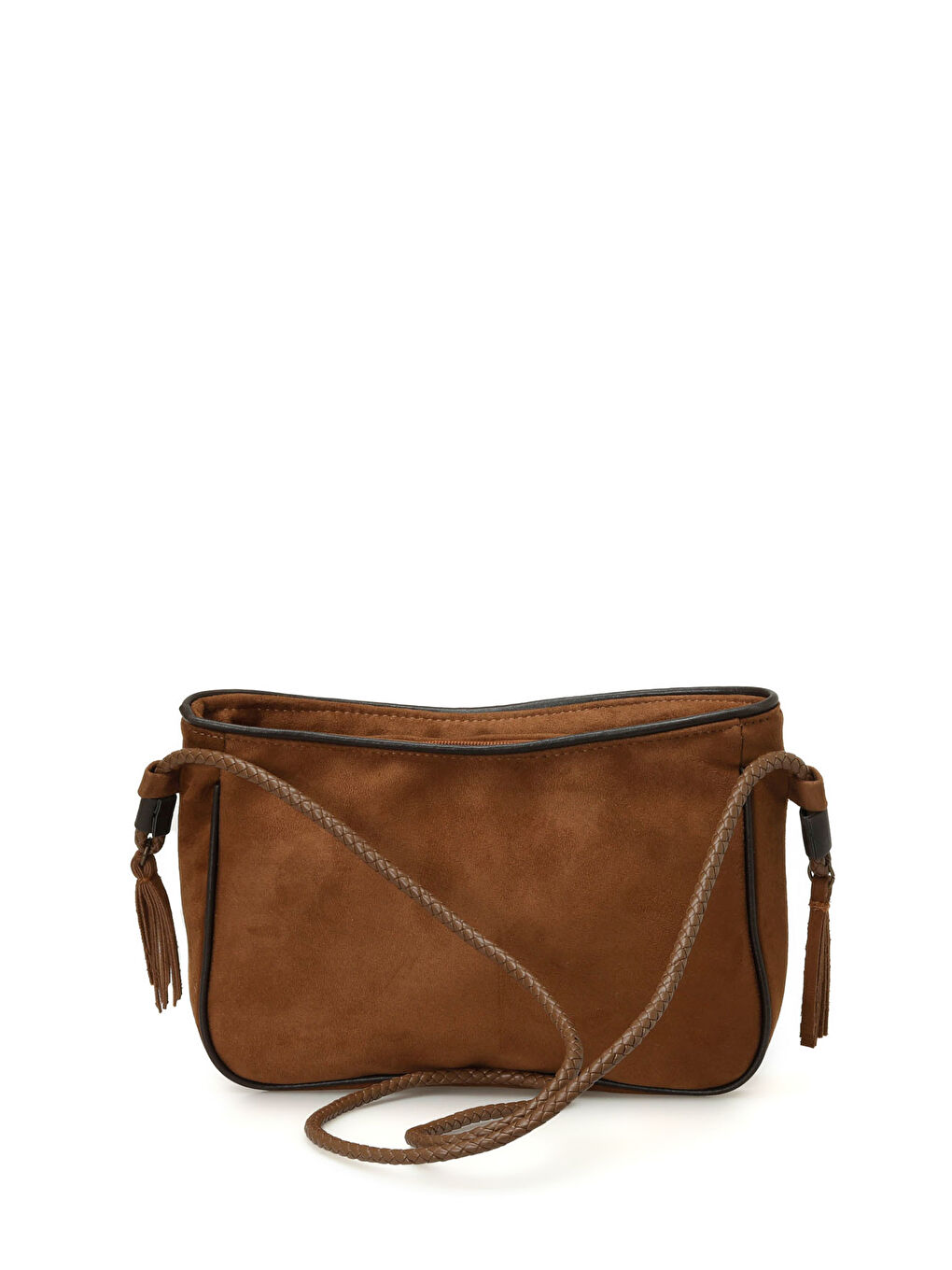 Kahverengi SUET WESTERN BGT 4PR Taba Kadın Omuz Çantası-2