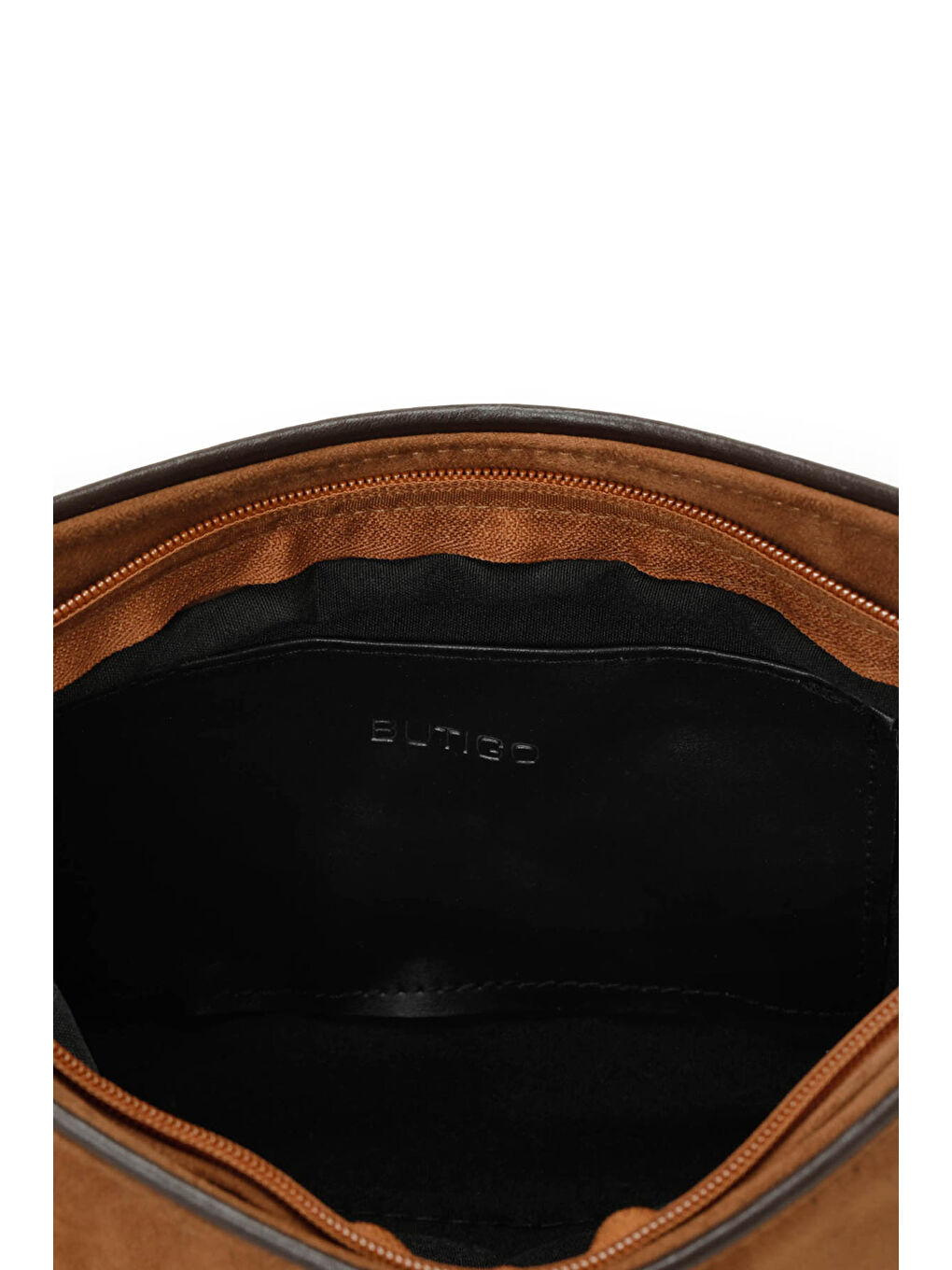 Kahverengi SUET WESTERN BGT 4PR Taba Kadın Omuz Çantası-3