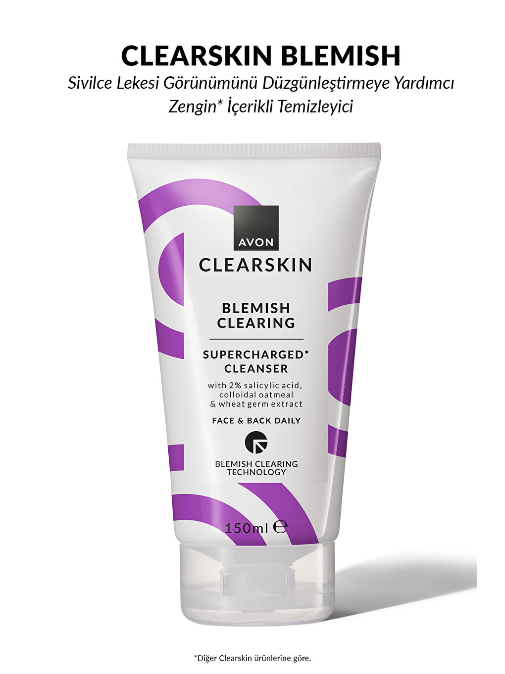 AVON Renksiz Clearskin Supercharged Lekeler İçin Temizleyici 150 Ml. - 1