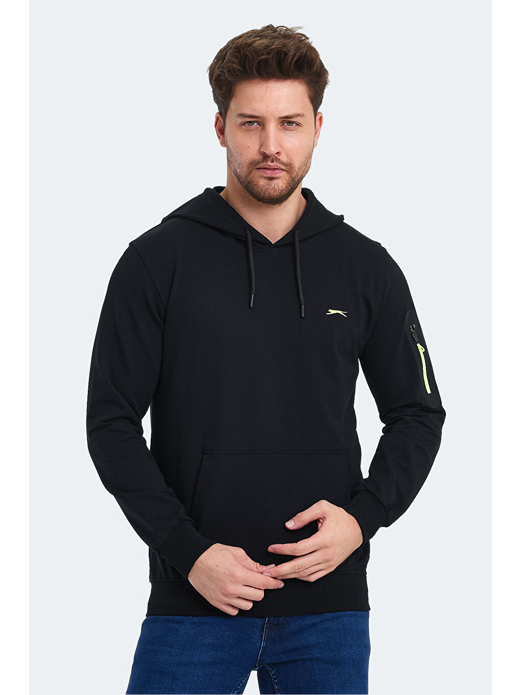 SLAZENGER OZZY Erkek Sweatshirt Siyah