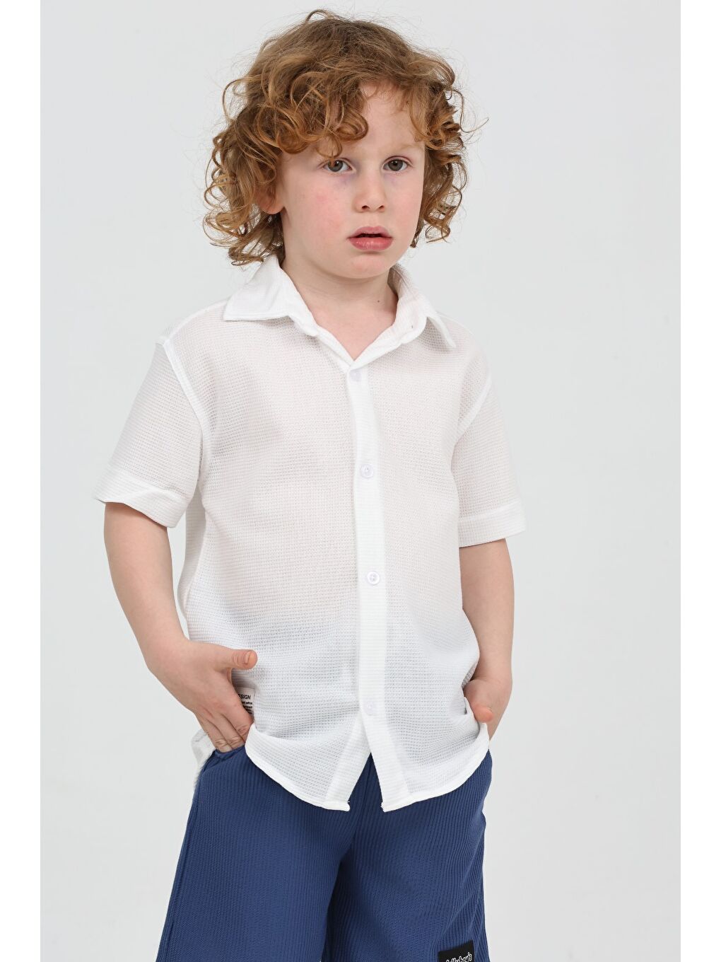 Erkek Çocuk Beyaz Gömlek - 27219