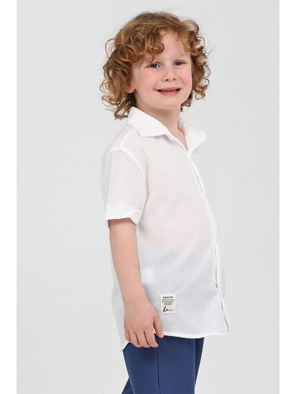Erkek Çocuk Beyaz Gömlek - 27219-2