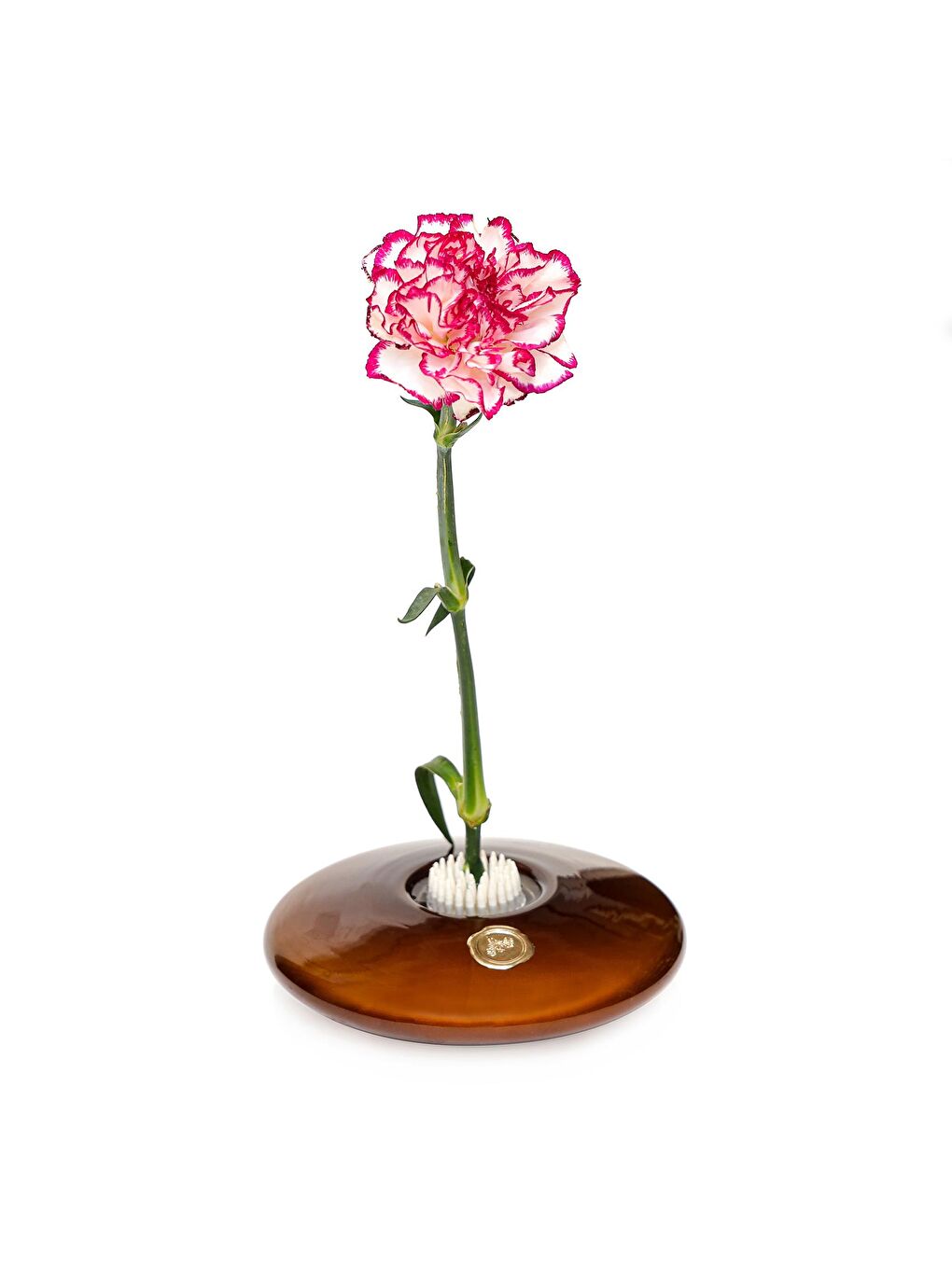 Flora Design-Elegance Kahverengi Cam Vazo