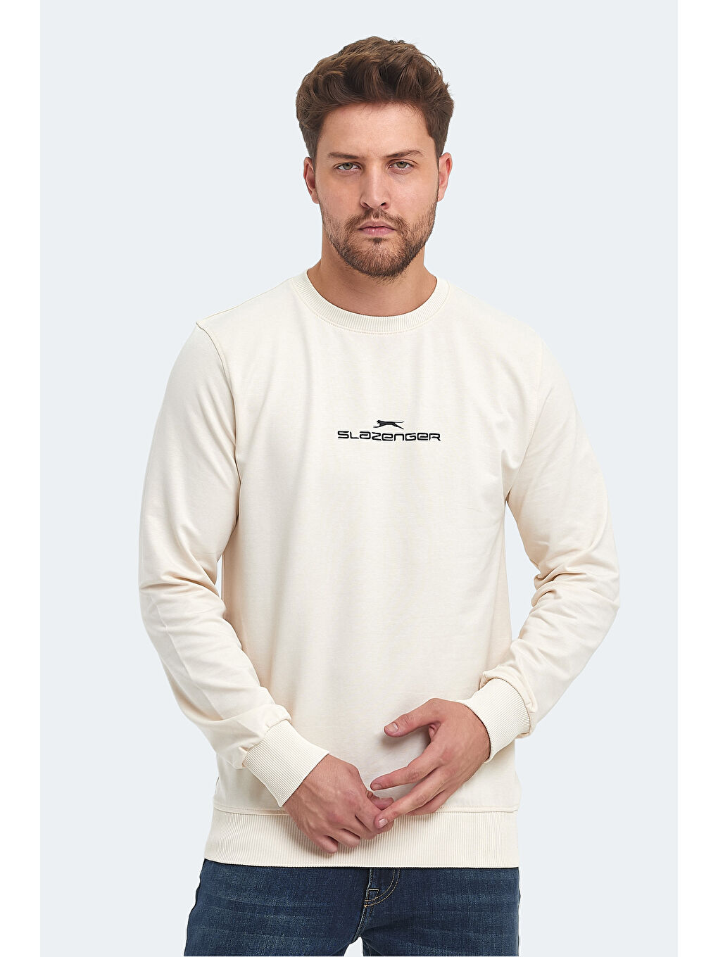 SLAZENGER ORTWIN Erkek Sweatshirt Bej