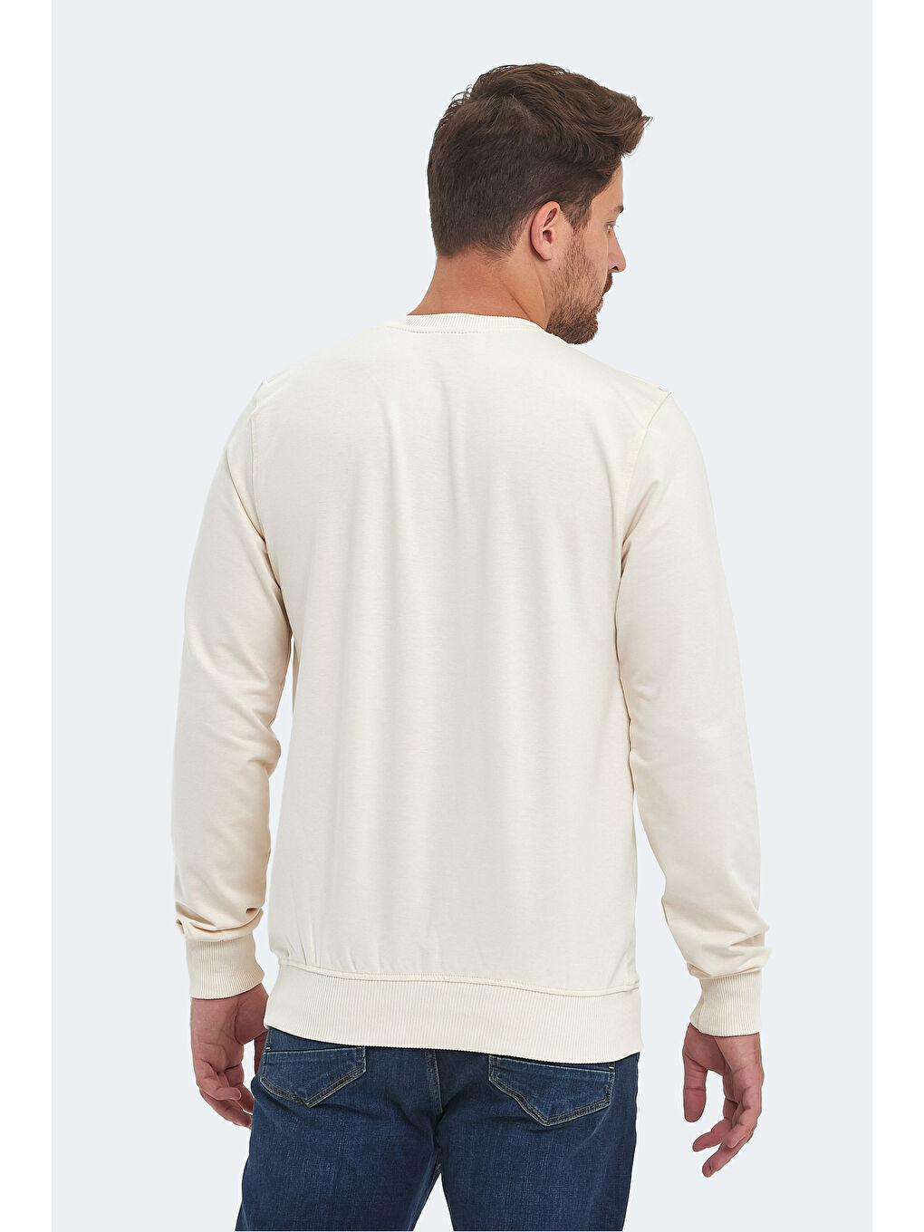 SLAZENGER ORTWIN Erkek Sweatshirt Bej - 1