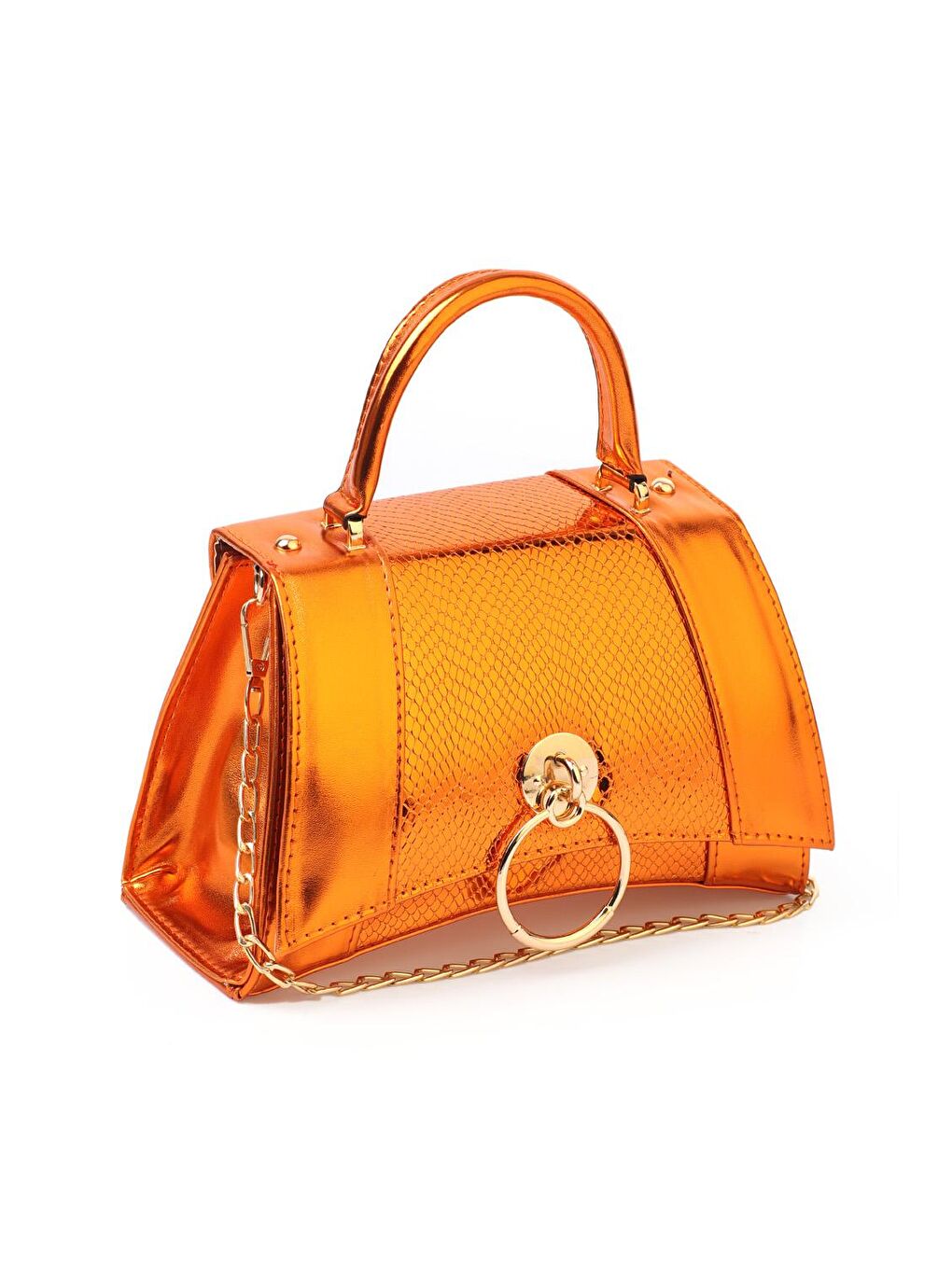 Turuncu Savonita  Kadın Çanta-4