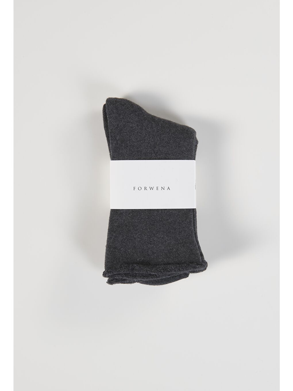 Antrasit Gri Pamuklu Lastiksiz Dikişsiz Kadın Soket Havlu Çorap 35-38-2