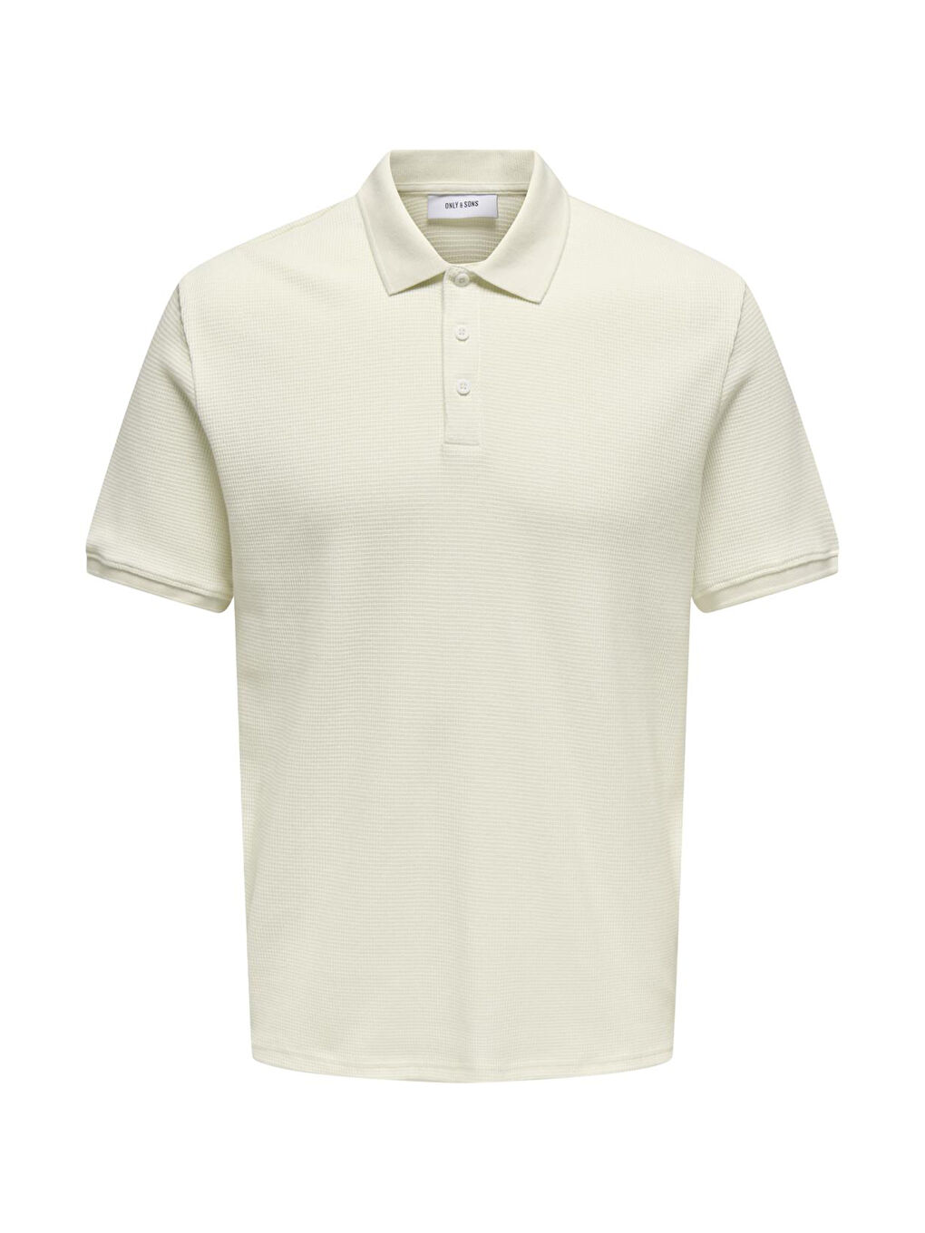 Ekru Onsderek %100 Pamuk Regular Fit Düğmeli Polo Yaka Erkek Tişört 22032827