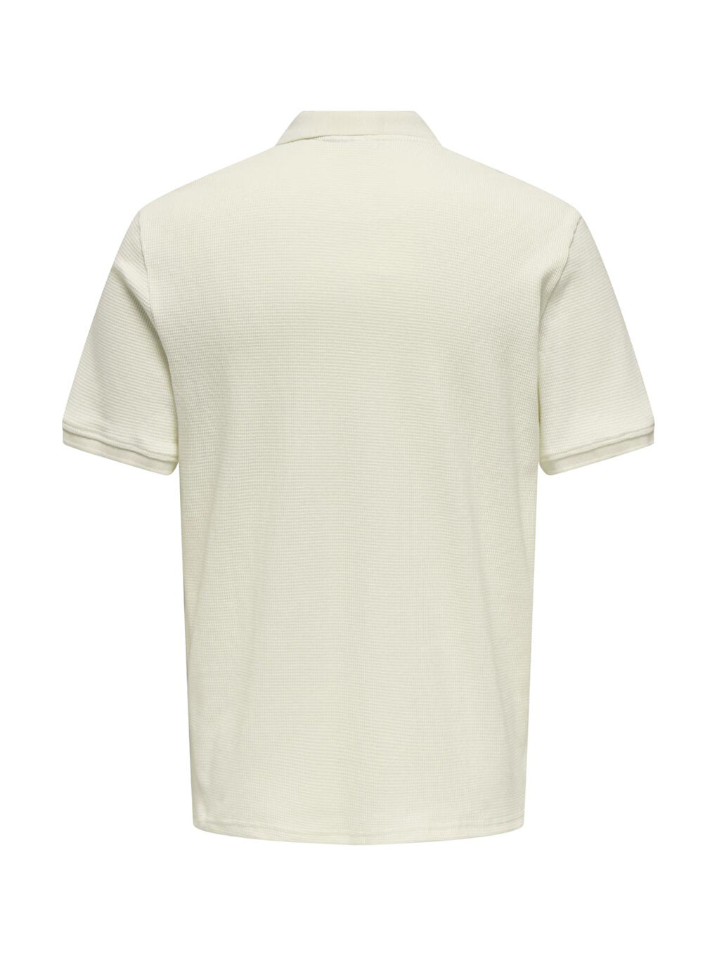 Ekru Onsderek %100 Pamuk Regular Fit Düğmeli Polo Yaka Erkek Tişört 22032827-1