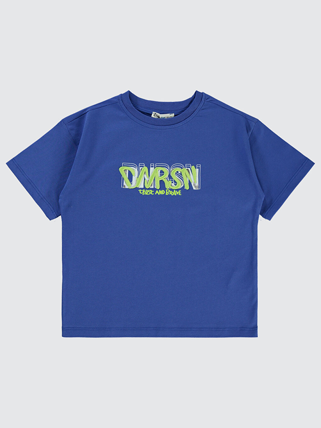 Boys Erkek Çocuk Tişört 6-9 Yaş Saks Mavisi