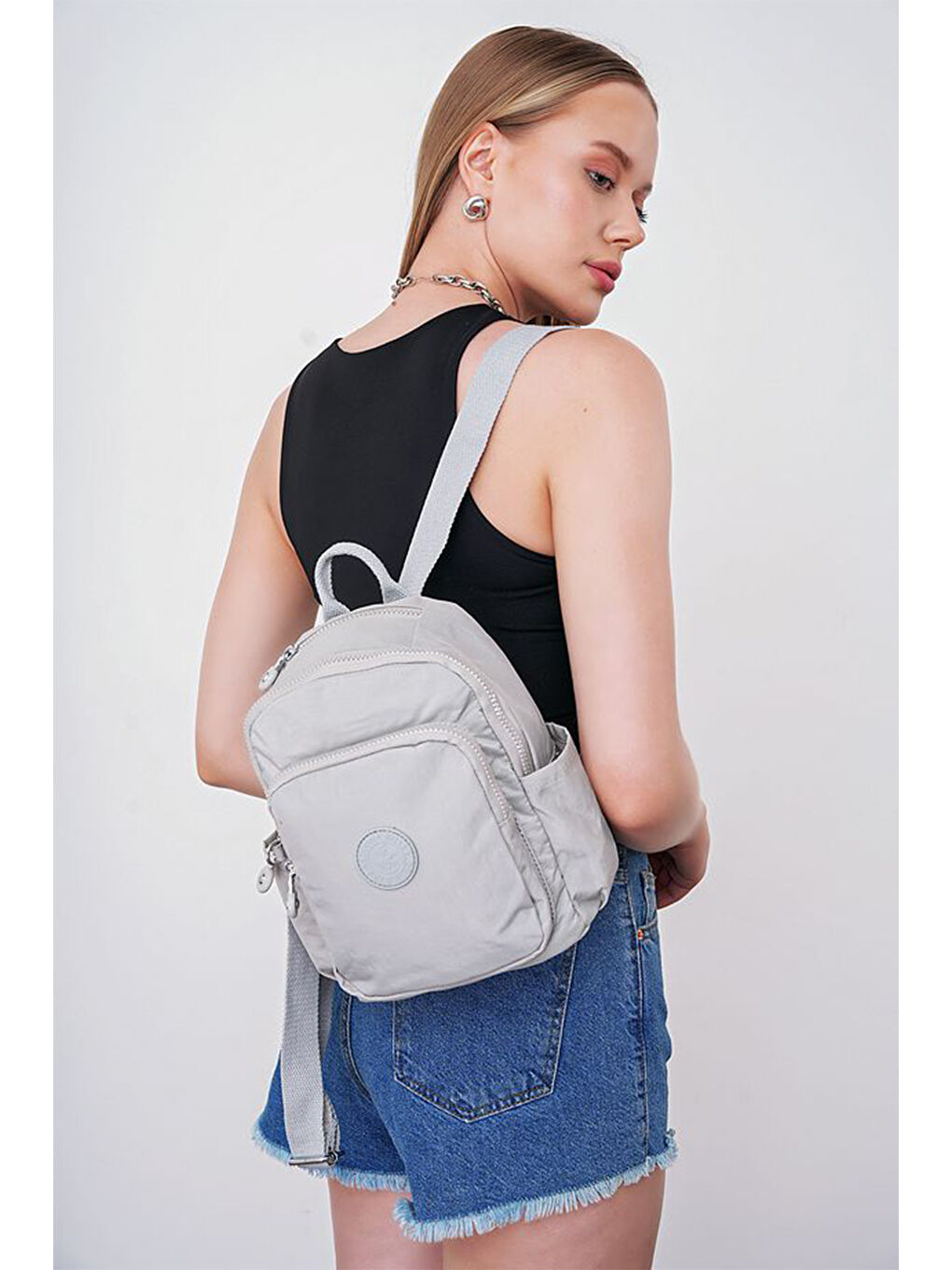 Gri Kadın Sırt Çantası BHPC6009-2