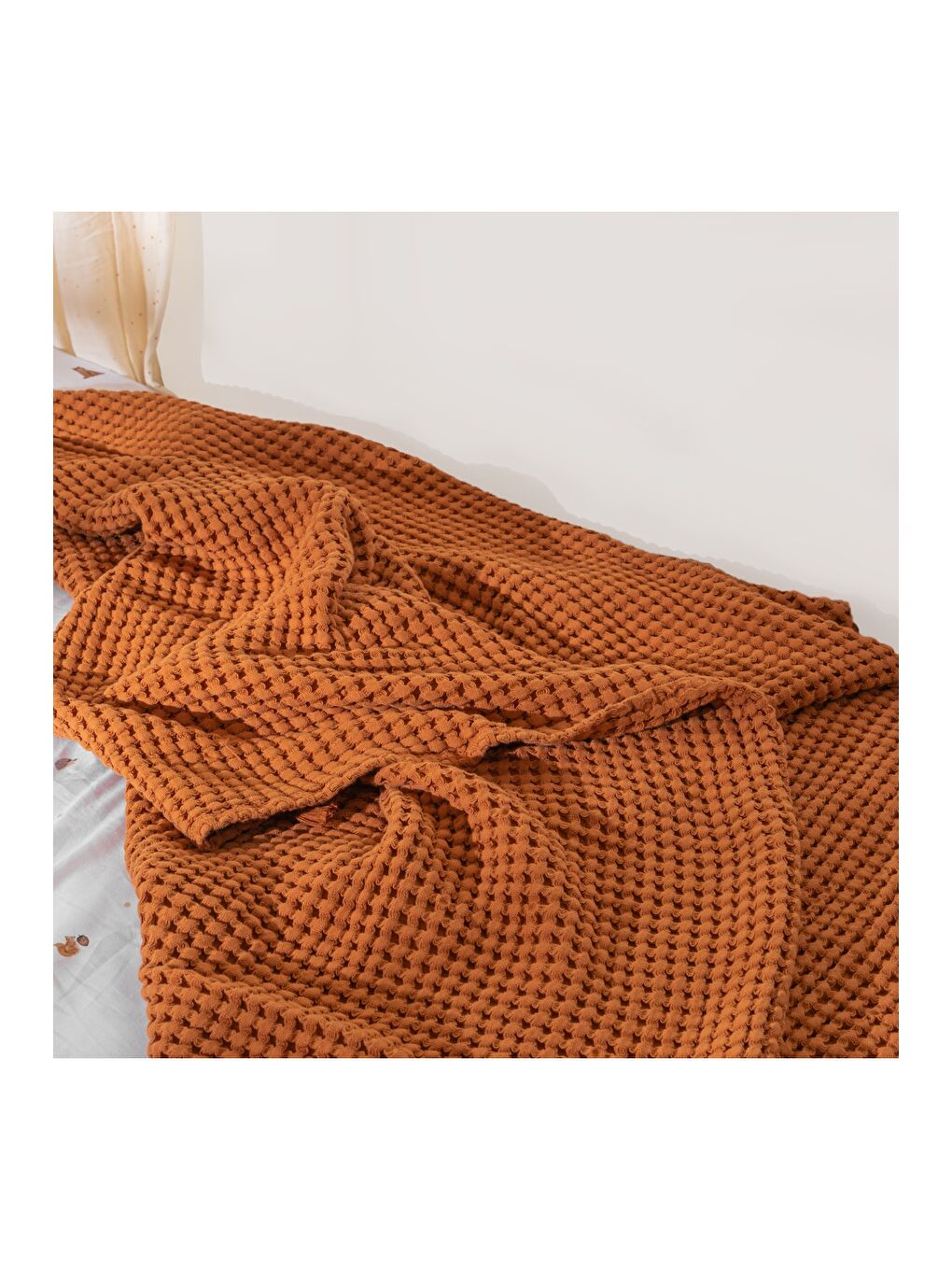 Kahverengi 100% Pamuk Tek Kişilik Tarçın-2