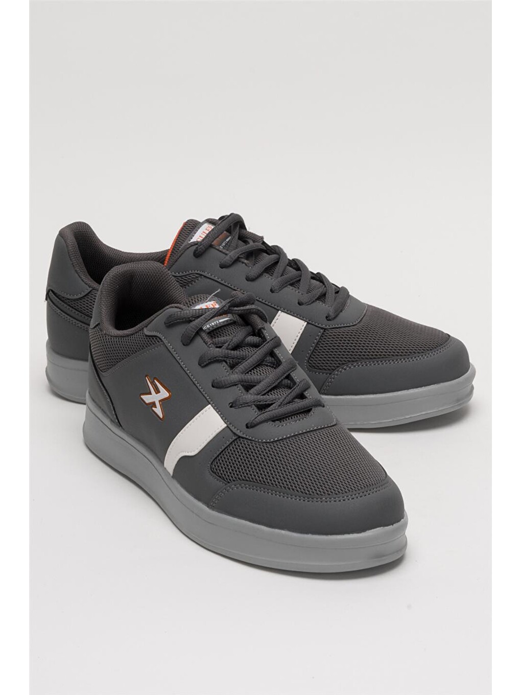 Gri Erkek Günlük Sneaker Rahat Spor Ayakkabı Füme-1
