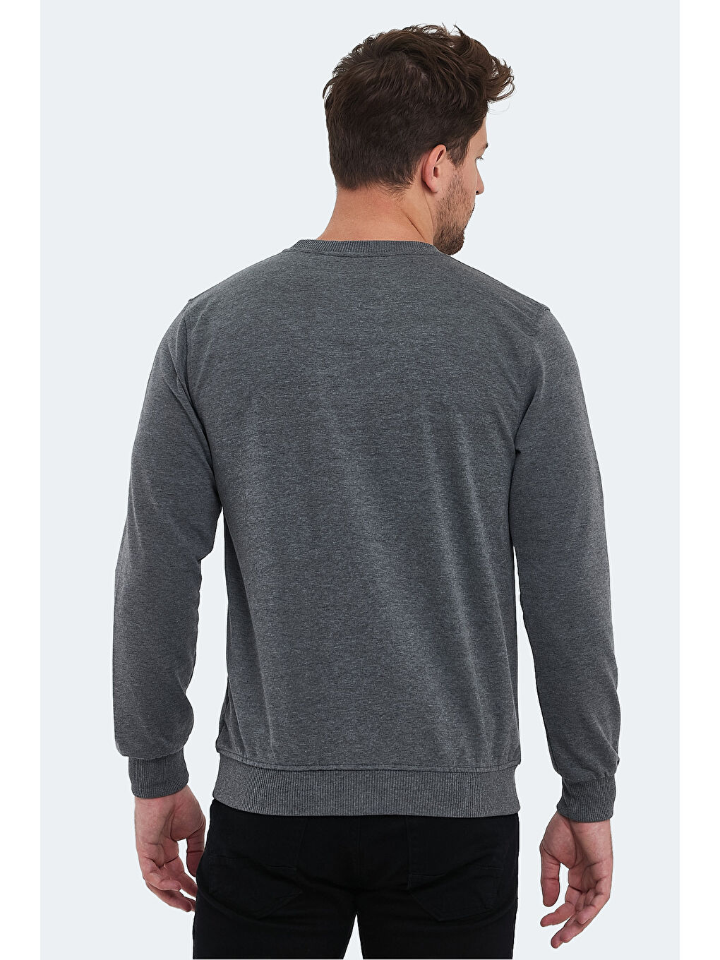 SLAZENGER ORTWIN Erkek Sweatshirt Koyu Gri - 1